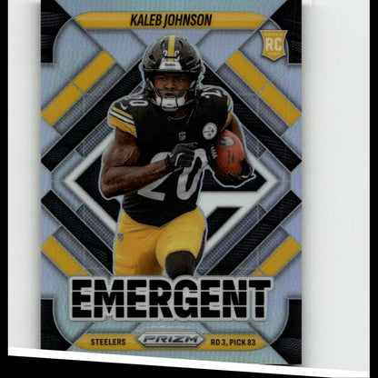2025 Panini Prizm #5 Kaleb Johnson Emergent