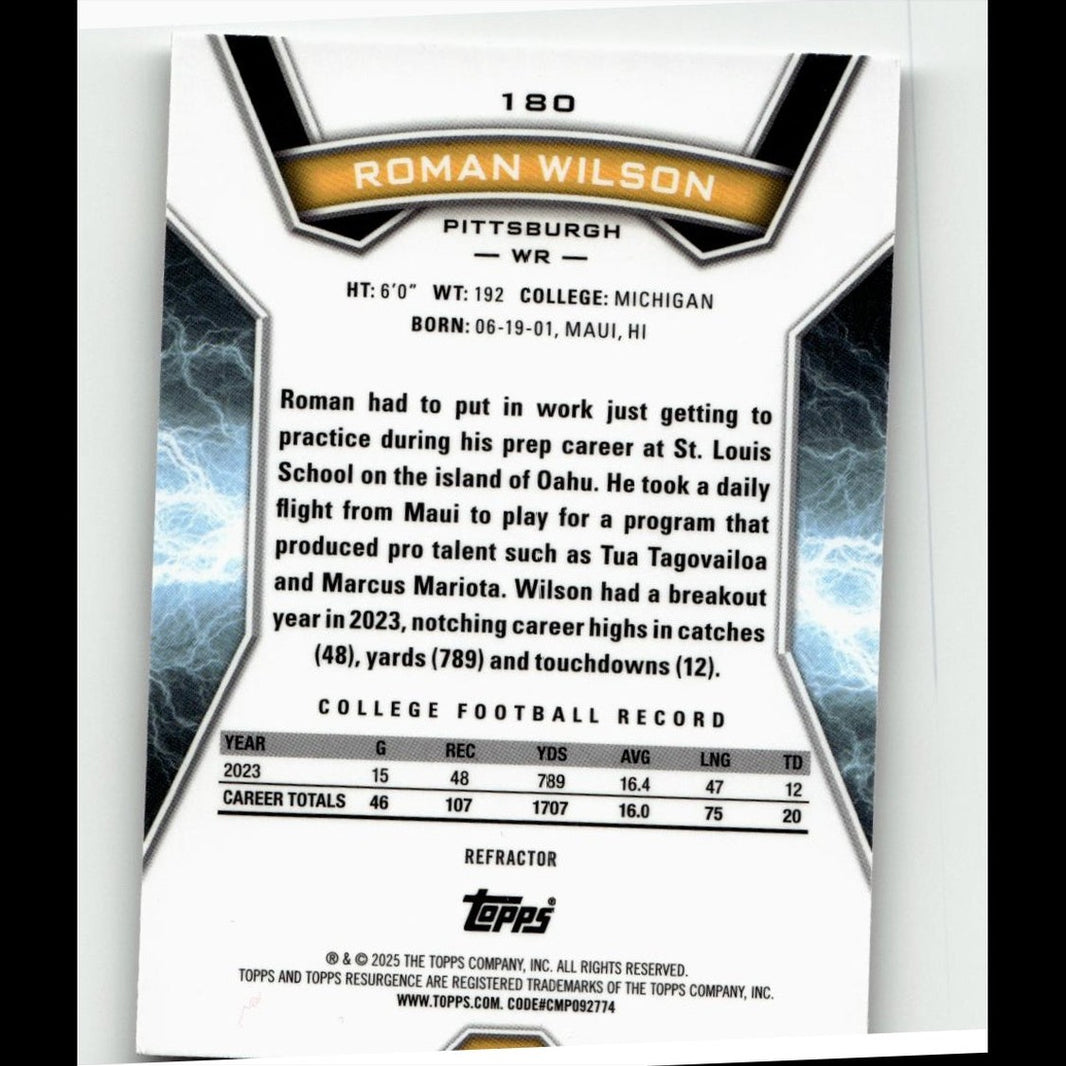 2024 Topps Resurgence #180 Roman Wilson
