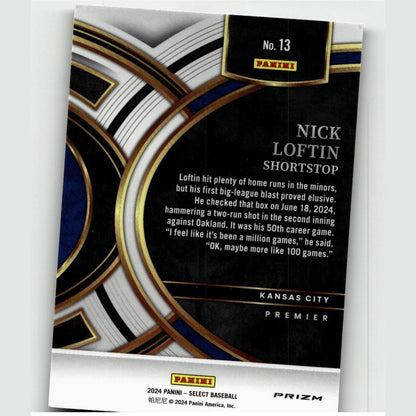 2024 Panini Select #13 Nick Loftin Tri-Color Prizms