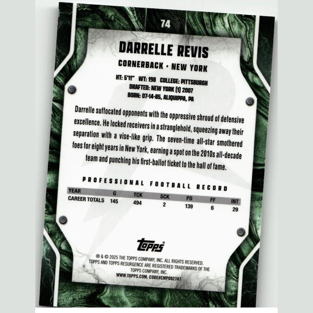 2024 Topps Resurgence #74 Darrelle Revis