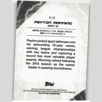 2024 Topps Resurgence - Conductors #C-12 Peyton Manning