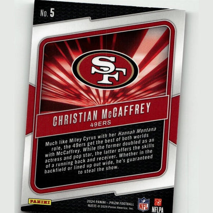 2024 Panini Prizm #5 Christian McCaffrey Hype