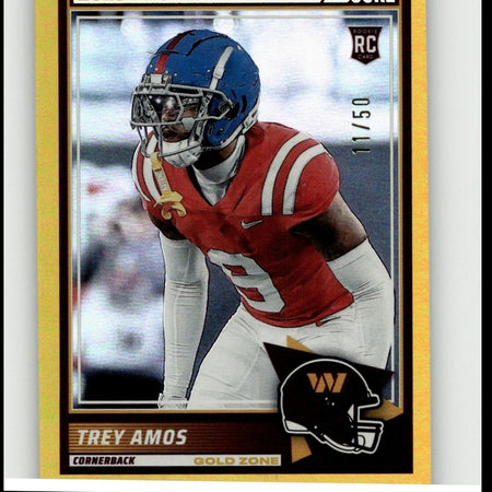 2025 Score #92 Trey Amos Gold Zone #/50