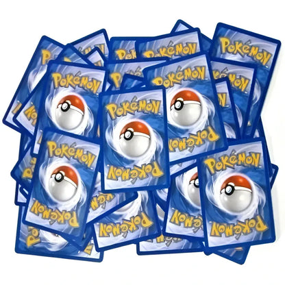 Blue ultra clear premium pokémon card sleeves with white and red poké ball design for premium card storage 500 count