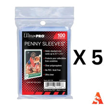 Pack of 500 ultra pro penny sleeves clear ultra clear premium polypropylene card protectors for premium card storage