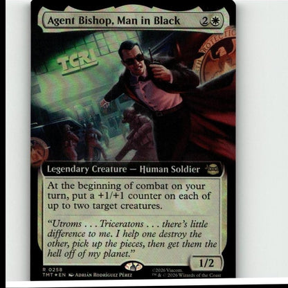 Agent Bishop, Man in Black (Extended Art Foil) 0258 Teenage Mutant Ninja Turtles
