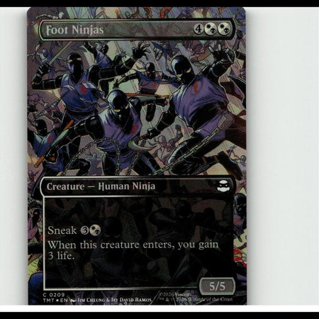 Magic: The Gathering TMT CF 0209 Foot Ninjas (Borderless) Foil TMNT