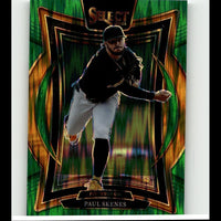 2025 Panini Select #28 Paul Skenes Green Flash Prizms