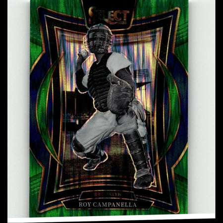 2025 Panini Select #44 Roy Campanella Green Flash Prizms