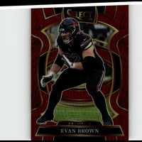 2025 Panini Select #24 Evan Brown Maroon Prizm #/149