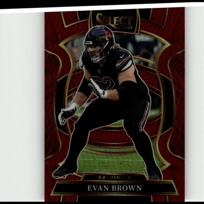 2025 Panini Select #24 Evan Brown Maroon Prizm #/149