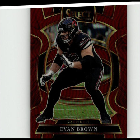 2025 Panini Select #24 Evan Brown Maroon Prizm #/149