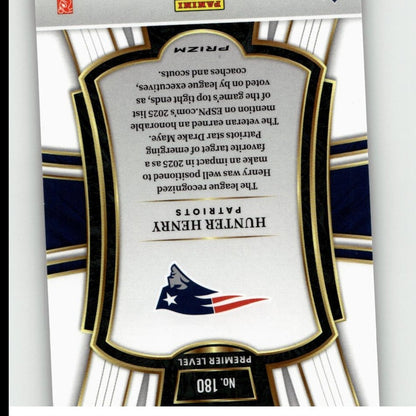 2025 Panini Select #180 Hunter Henry Silver Prizm
