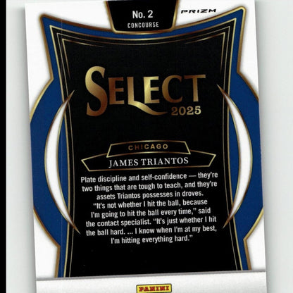 2025 Panini Select #2 James Triantos Green Flash Prizms