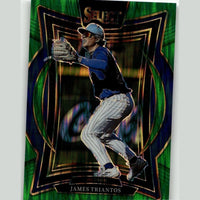 2025 Panini Select #2 James Triantos Green Flash Prizms