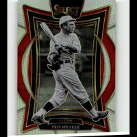 2025 Panini Select #29 Tris Speaker Silver Prizms
