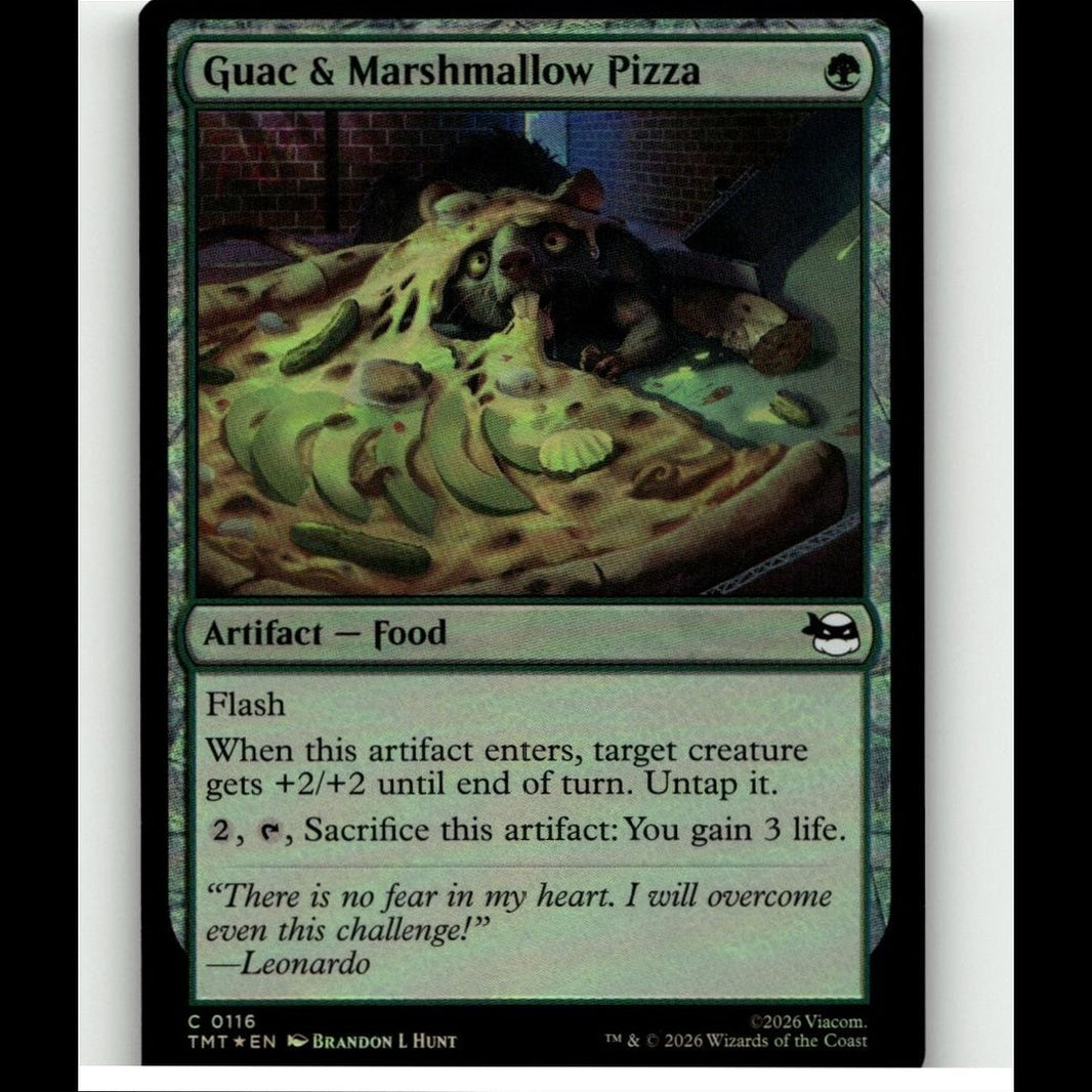 Magic The Gathering Foil - Guac & Marshmallow Pizza - 116 - NM - EN