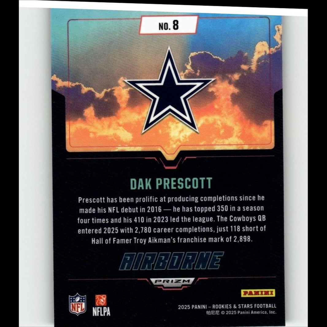 2025 Panini Rookies & Stars #8 Dak Prescott Airborne Silver