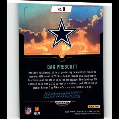 2025 Panini Rookies & Stars #8 Dak Prescott Airborne Silver