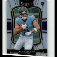 2025 Panini Select #127 Elic Ayomanor Silver Prizm