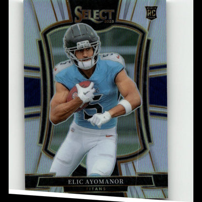 2025 Panini Select #127 Elic Ayomanor Silver Prizm