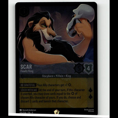 Disney Lorcana Scar 175/204 Fabled