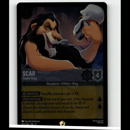 Disney Lorcana Scar 175/204 Fabled