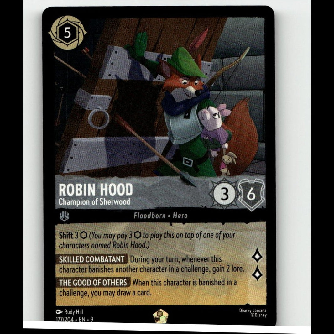 Disney Lorcana Robin Hood 177/204 Regular