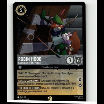 Disney Lorcana Robin Hood 177/204 Regular