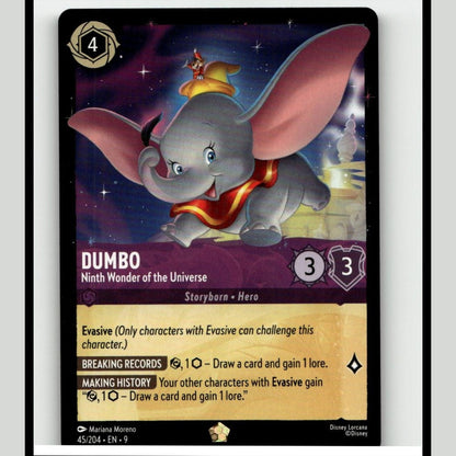 Disney Lorcana Dumbo 45/204 Legendary Non-Foil