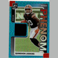 2025 Donruss Optic #RPBH-QJS Quinshon Judkins Rookie Phenoms Blue Hyper