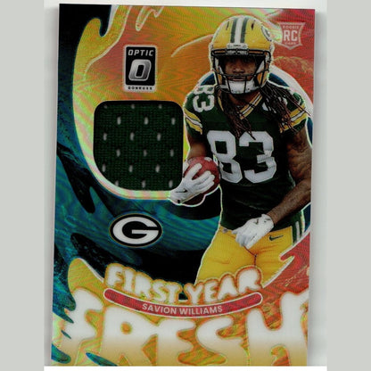 2025 Donruss Optic #FYFBH-SWS Savion Williams First Year Fresh Neon Orange #/49