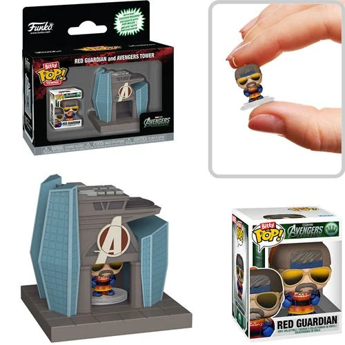 Avengers: Doomsday Red Guardian and Avengers Tower Funko Bitty Pop! Town