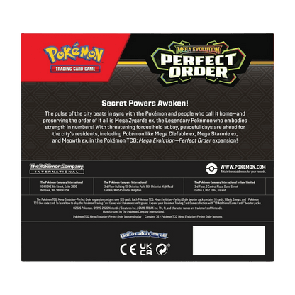 Pokémon Trading Card Game: Mega Evolution Perfect Order Booster Display