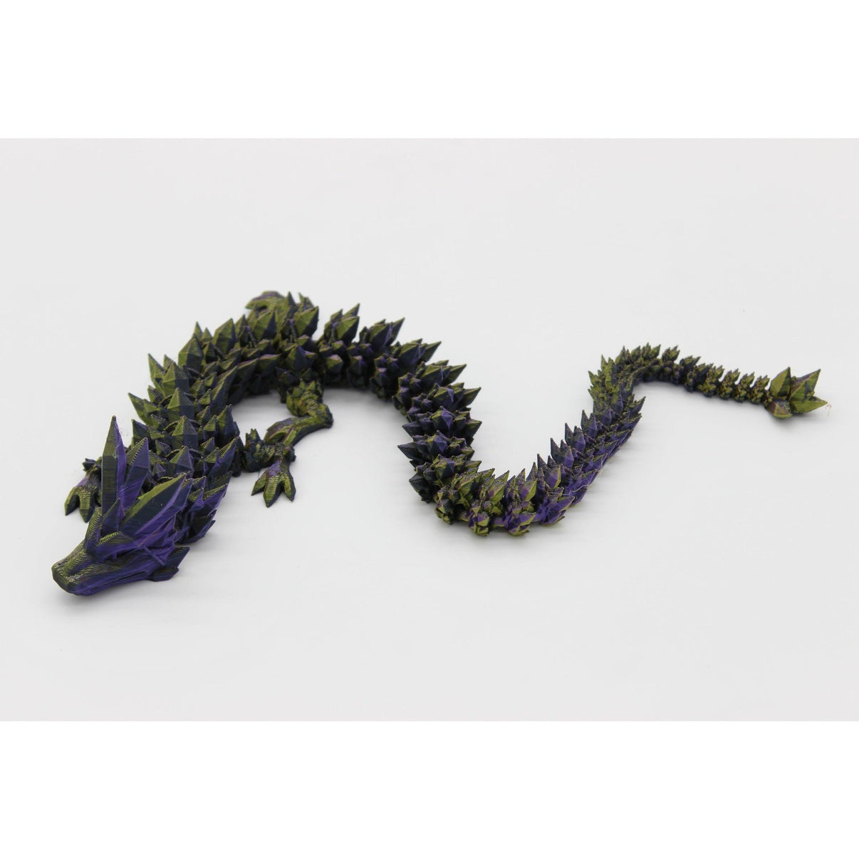 Crystal Dragon Fidget Toy - 3D Printed Articulated Dragon - Alchemist Cards & Games