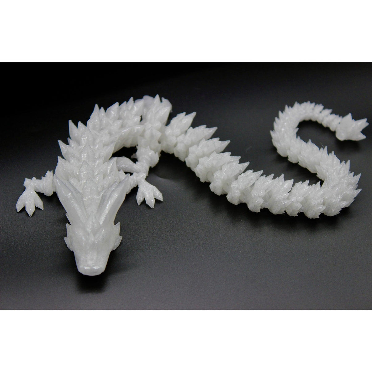 Translucent Crystal Dragon Fidget Toy - Articulated Dragon - Alchemist Cards & Games