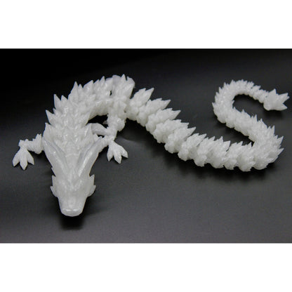 Translucent Crystal Dragon Fidget Toy - Articulated Dragon - Alchemist Cards & Games
