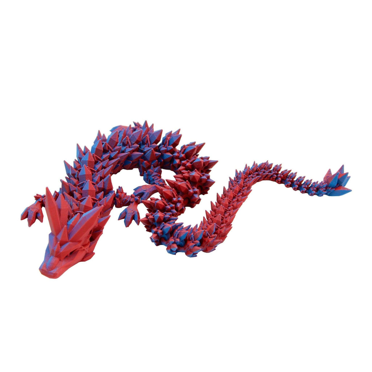 Crystal Dragon Fidget Toy - 3D Printed Articulated Dragon - Alchemist Cards & Games