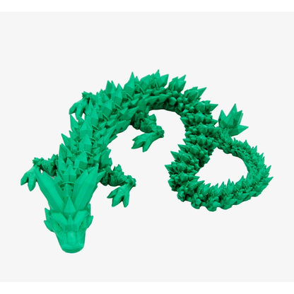 Crystal Dragon Fidget Toy - 3D Printed Articulated Dragon - Alchemist Cards & Games