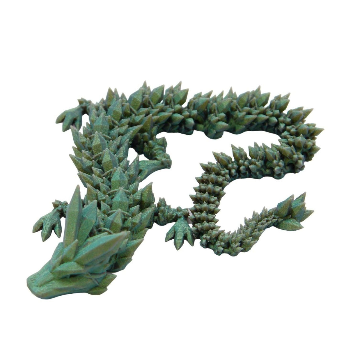 Crystal Dragon Fidget Toy - 3D Printed Articulated Dragon - Alchemist Cards & Games