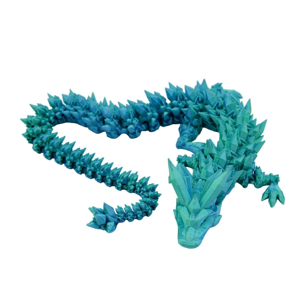 Crystal Dragon Fidget Toy - 3D Printed Articulated Dragon - Alchemist Cards & Games