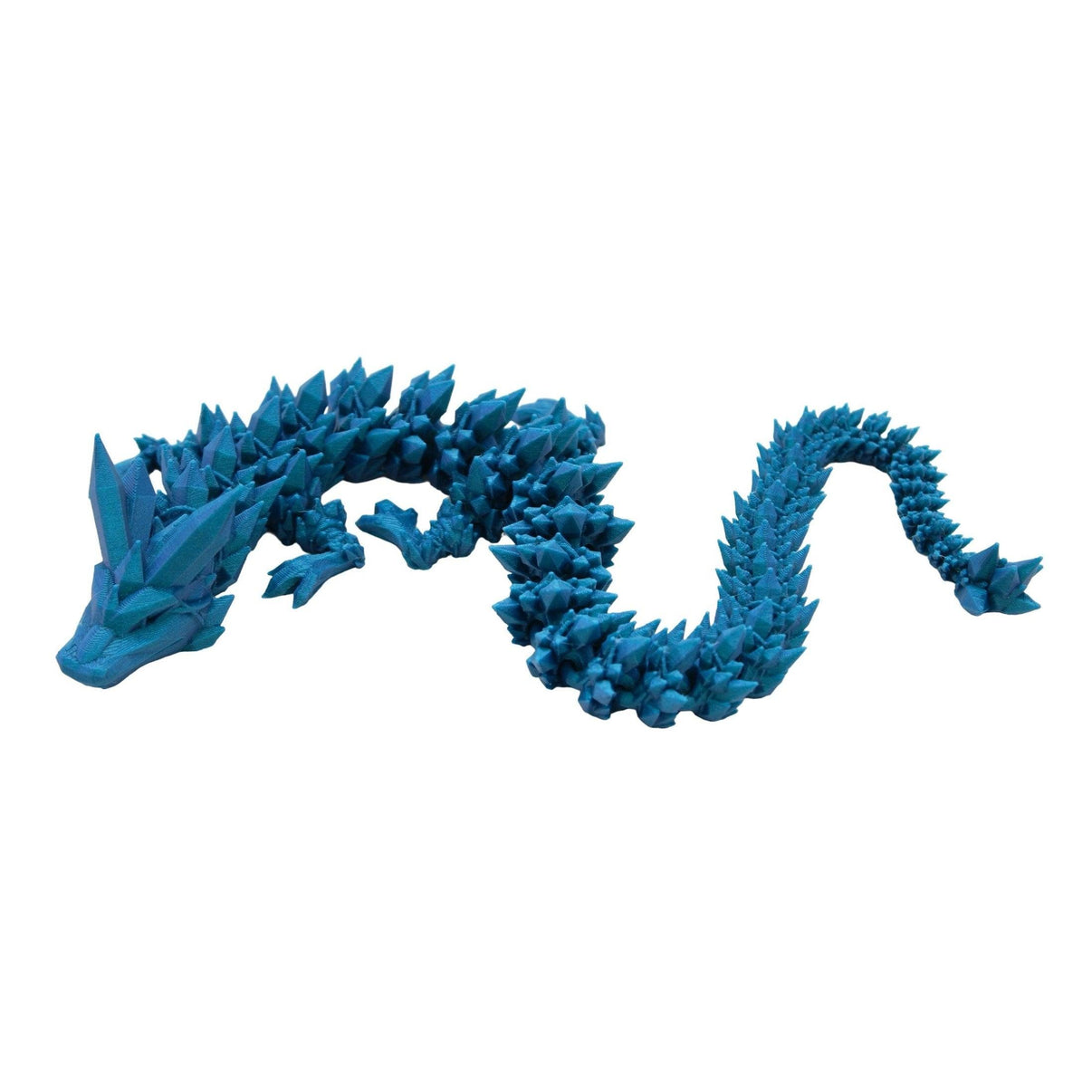 Crystal Dragon Fidget Toy - 3D Printed Articulated Dragon - Alchemist Cards & Games
