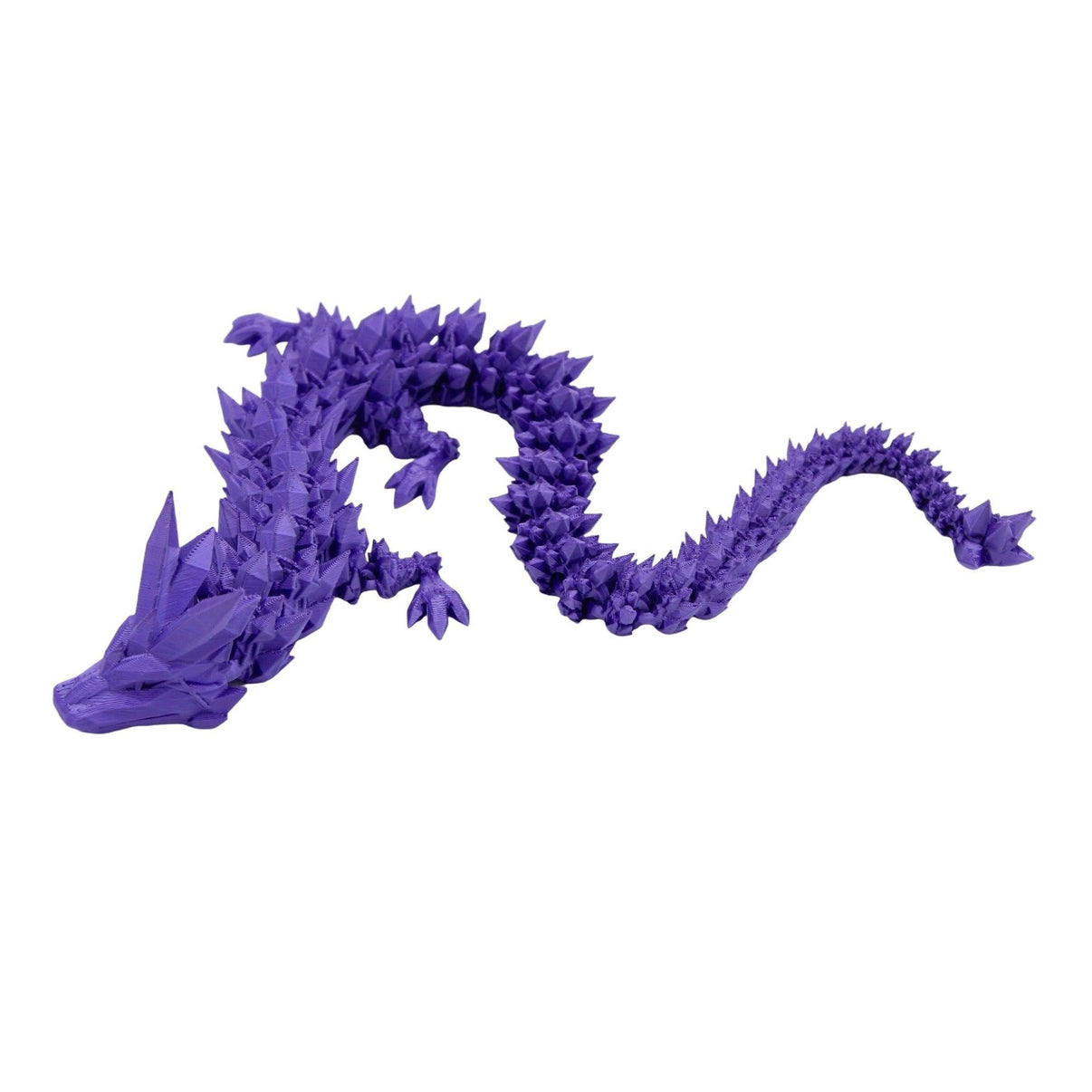 Crystal Dragon Fidget Toy - 3D Printed Articulated Dragon - Alchemist Cards & Games