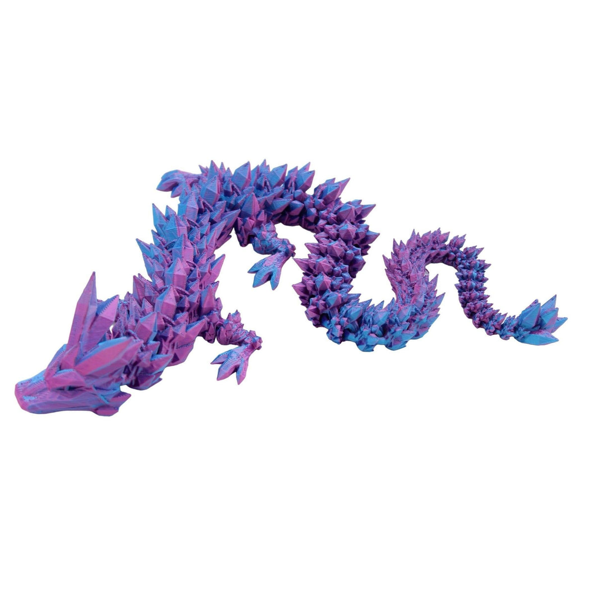 Crystal Dragon Fidget Toy - 3D Printed Articulated Dragon - Alchemist Cards & Games