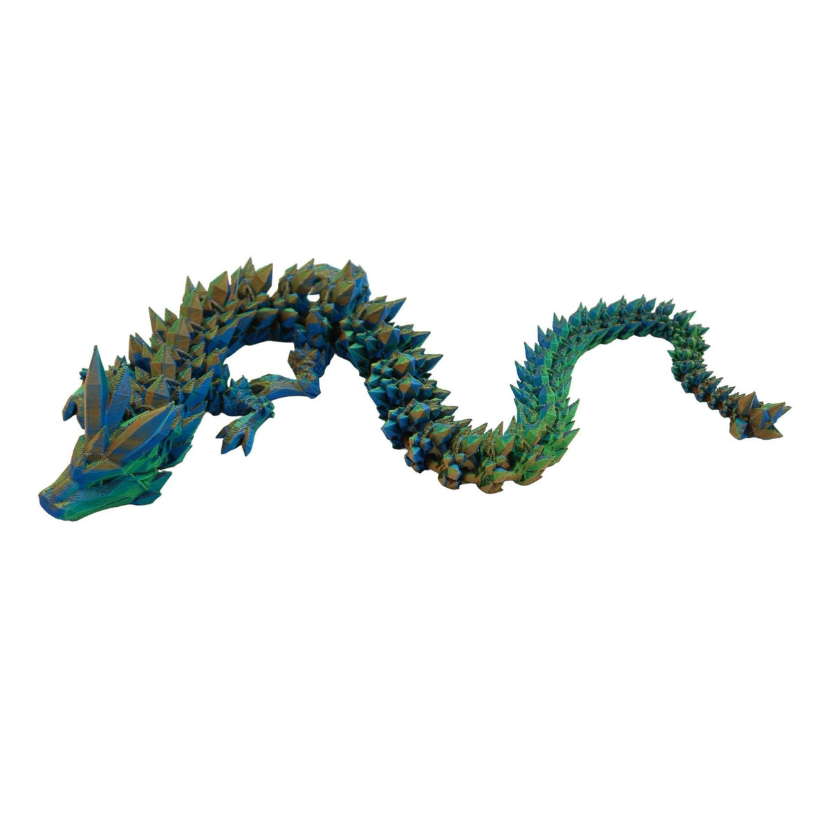 Crystal Dragon Fidget Toy - 3D Printed Articulated Dragon - Alchemist Cards & Games