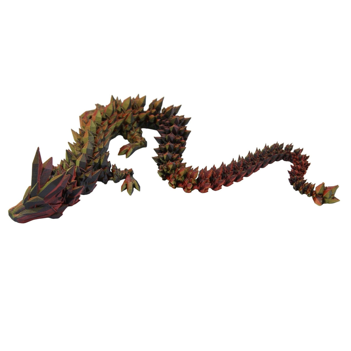 Crystal Dragon Fidget Toy - 3D Printed Articulated Dragon - Alchemist Cards & Games
