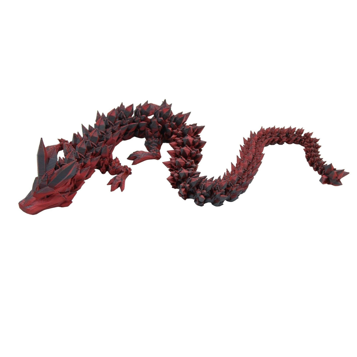 Crystal Dragon Fidget Toy - 3D Printed Articulated Dragon - Alchemist Cards & Games