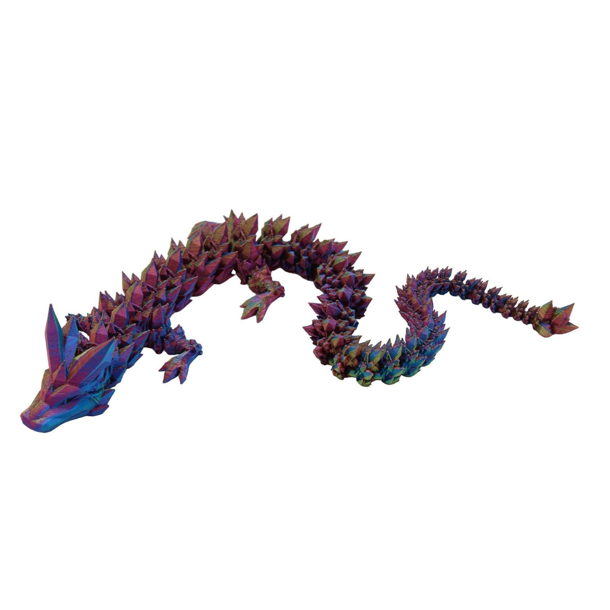 Crystal Dragon Fidget Toy - 3D Printed Articulated Dragon - Alchemist Cards & Games