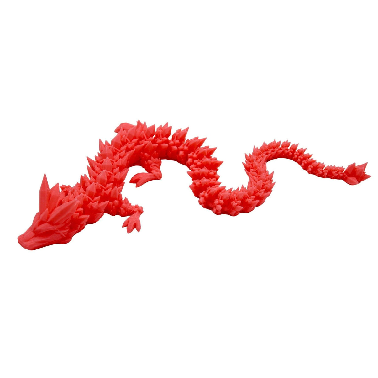 Crystal Dragon Fidget Toy - 3D Printed Articulated Dragon - Alchemist Cards & Games