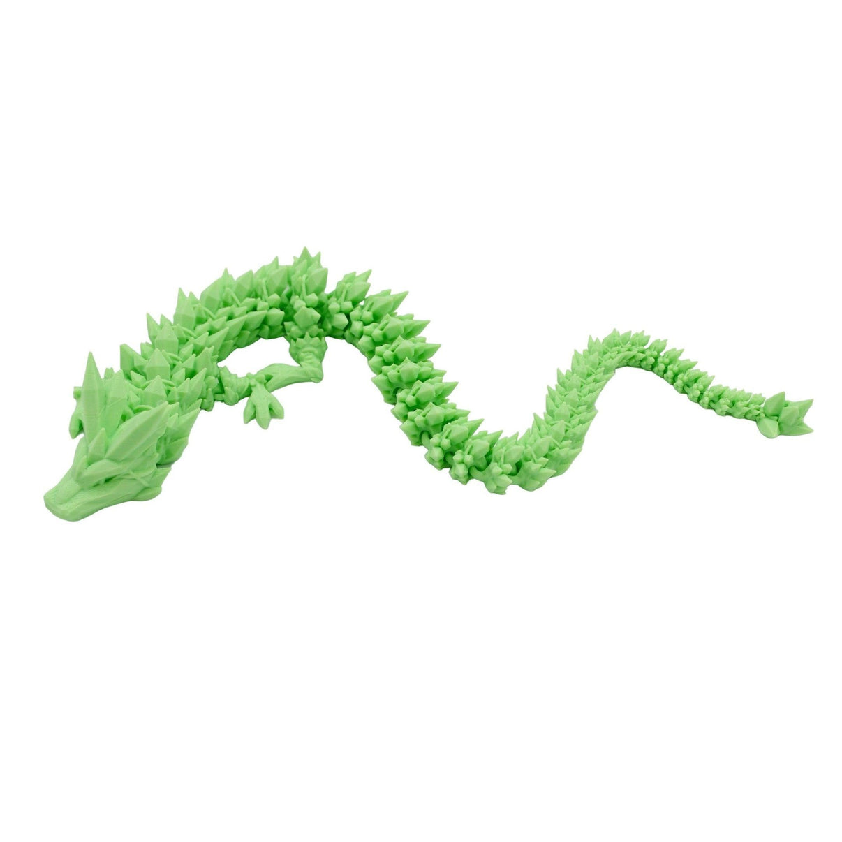 Crystal Dragon Fidget Toy - 3D Printed Articulated Dragon - Alchemist Cards & Games